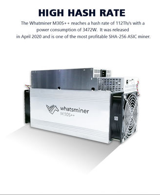 Đầu vào HDMI 3472W Asic Whatsminer M30S + BTC Bitcoin Miner