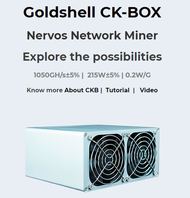 Goldshell Miner CK box Máy khai thác CKB Máy khai thác 215W Tiếng ồn thấp